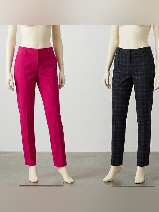 Ricki's Pants - Ricki’s Size 8 Pant Lot (2 Pair) Slant Pocket Slim Pink & Plaid